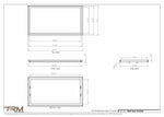18.5x35 - Wall Vent - Modern Vent Cover -  Return Air Vent - TRM Metal  35x18.5