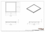 18x19 - Wall Vent - Modern Vent Cover -  Return Air Vent - TRM Metal  19x18