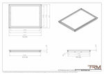18x25 - Wall Vent - Modern Vent Cover -  Return Air Vent - TRM Metal  25x18