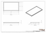 18x33 - Wall Vent - Modern Vent Cover -  Return Air Vent - TRM Metal  33x18