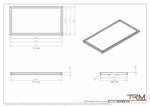 18x34 - Wall Vent - Modern Vent Cover -  Return Air Vent - TRM Metal  34x18