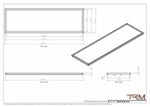 18x60 - Wall Vent - Modern Vent Cover -  Return Air Vent - TRM Metal  60x18