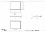 19.5x27 - Wall Vent - Modern Vent Cover -  Return Air Vent - TRM Metal  27x19.5