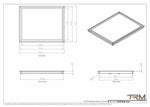 19x24 - Wall Vent - Modern Vent Cover -  Return Air Vent - TRM Metal  24x19