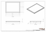 19x25 - Wall Vent - Modern Vent Cover -  Return Air Vent - TRM Metal  25x19