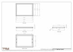 19x26.5 - Wall Vent - Modern Vent Cover -  Return Air Vent - TRM Metal  26.5x19