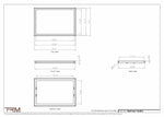 19x28.5 - Wall Vent - Modern Vent Cover -  Return Air Vent - TRM Metal  28.5x19