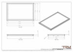 19x30 - Wall Vent - Modern Vent Cover -  Return Air Vent - TRM Metal  30x19