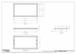 19x35.5 - Wall Vent - Modern Vent Cover -  Return Air Vent - TRM Metal  35.5x19