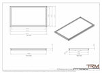 19x35 - Wall Vent - Modern Vent Cover -  Return Air Vent - TRM Metal  35x19