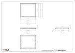 20.5x23.5 - Wall Vent - Modern Vent Cover -  Return Air Vent - TRM Metal  23.5x20.5