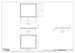 20.5x24.5 - Wall Vent - Modern Vent Cover -  Return Air Vent - TRM Metal  24.5x20.5