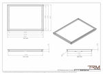 20x28 - Wall Vent - Modern Vent Cover -  Return Air Vent - TRM Metal  28x20