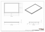 21x32 - Wall Vent - Modern Vent Cover -  Return Air Vent - TRM Metal  32x21