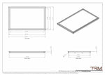 21x34 - Wall Vent - Modern Vent Cover -  Return Air Vent - TRM Metal  34x21