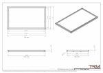 21x36 - Wall Vent - Modern Vent Cover -  Return Air Vent - TRM Metal  36x21