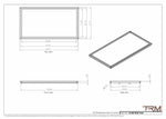 21x40 - Wall Vent - Modern Vent Cover -  Return Air Vent - TRM Metal  40x21