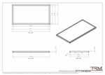 21x41 - Wall Vent - Modern Vent Cover -  Return Air Vent - TRM Metal  41x21