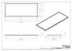 21x52 - Wall Vent - Modern Vent Cover -  Return Air Vent - TRM Metal  52x21