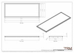 21x54 - Wall Vent - Modern Vent Cover -  Return Air Vent - TRM Metal  54x21