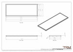 21x57 - Wall Vent - Modern Vent Cover -  Return Air Vent - TRM Metal  57x21