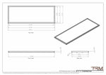 21x58 - Wall Vent - Modern Vent Cover -  Return Air Vent - TRM Metal  58x21