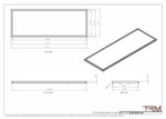21x60 - Wall Vent - Modern Vent Cover -  Return Air Vent - TRM Metal  60x21