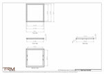 22.5x22 - Wall Vent - Modern Vent Cover -  Return Air Vent - TRM Metal  22x22.5