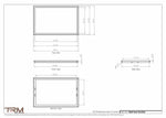 22.5x35 - Wall Vent - Modern Vent Cover -  Return Air Vent - TRM Metal  35x22.5