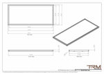 22x50 - Wall Vent - Modern Vent Cover -  Return Air Vent - TRM Metal  50x22