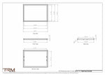 23.5x34 - Wall Vent - Modern Vent Cover -  Return Air Vent - TRM Metal  34x23.5