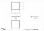 23x23.5 - Wall Vent - Modern Vent Cover -  Return Air Vent - TRM Metal  23.5x23