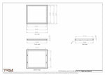 23x25.5 - Wall Vent - Modern Vent Cover -  Return Air Vent - TRM Metal  25.5x23