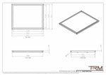 23x29 - Wall Vent - Modern Vent Cover -  Return Air Vent - TRM Metal  29x23