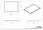 23x32 - Wall Vent - Modern Vent Cover -  Return Air Vent - TRM Metal  32x23