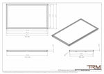 23x39 - Wall Vent - Modern Vent Cover -  Return Air Vent - TRM Metal  39x23