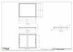24.5x30.5 - Wall Vent - Modern Vent Cover -  Return Air Vent - TRM Metal  30.5x24.5