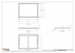 24.5x33.5 - Wall Vent - Modern Vent Cover -  Return Air Vent - TRM Metal  33.5x24.5