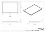 24x34 - Wall Vent - Modern Vent Cover -  Return Air Vent - TRM Metal  34x24