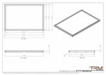 24x36 - Wall Vent - Modern Vent Cover -  Return Air Vent - TRM Metal  36x24