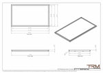 24x42 - Wall Vent - Modern Vent Cover -  Return Air Vent - TRM Metal  42x24