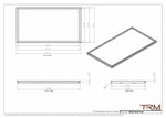 24x44 - Wall Vent - Modern Vent Cover -  Return Air Vent - TRM Metal  44x24