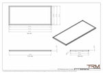 24x54 - Wall Vent - Modern Vent Cover -  Return Air Vent - TRM Metal  54x24