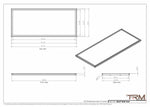 24x57 - Wall Vent - Modern Vent Cover -  Return Air Vent - TRM Metal  57x24