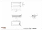 4.5x10 - Wall Vent - Modern Vent Cover -  Return Air Vent - TRM Metal  10x4.5