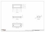4.5x12.5 - Wall Vent - Modern Vent Cover -  Return Air Vent - TRM Metal  12.5x4.5