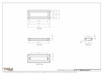4.5x13.5 - Wall Vent - Modern Vent Cover -  Return Air Vent - TRM Metal  13.5x4.5