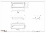 4.5x13 - Wall Vent - Modern Vent Cover -  Return Air Vent - TRM Metal  13x4.5