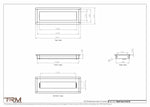 4.5x14 - Wall Vent - Modern Vent Cover -  Return Air Vent - TRM Metal  14x4.5