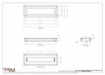 4.5x15 - Wall Vent - Modern Vent Cover -  Return Air Vent - TRM Metal  15x4.5